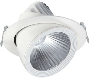 Σποτ Χωνευτό VK/04083/W/C/24 Φ19cm Led 1800Lm 20W 4000K White VKLed Στρόγγυλο