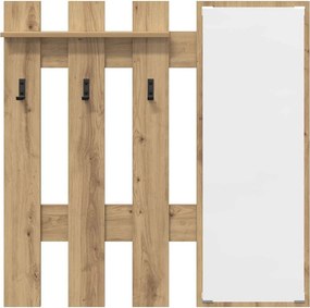 vidaXL Τοίχου Κρεμάστρα Artisan Oak 100 x 10 x 100 εκ.