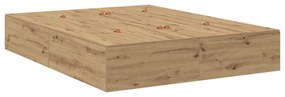 vidaXL Κρεβάτι Αποθήκευσης Φινίρισμα Ελιάς 140x190 εκ.