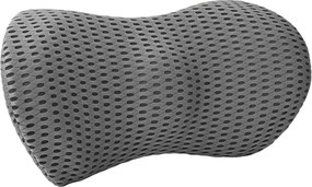 vidaXL Μαξιλάρι πλάτης Γκρι Αφρός Μνήμης 47,5 x 23 x 12 εκ