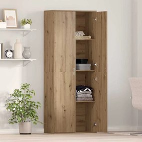 vidaXL Υψηλόμπαρο artisan δρυς 70 x 35 x 180 εκ. Επεξεργασμένο ξύλο