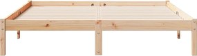 vidaXL Πλαίσιο Κρεβατιού Μακρύ Χωρίς Στρώμα 140x220 εκ Μασίφ Πεύκο