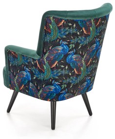 PAGONI chair color: dark green / black DIOMMI V-PL-PAGONI-FOT-C.ZIELONY