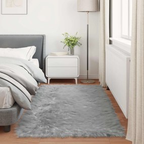 vidaXL Χαλί από τεχνητό πρόβειο δέρμα TAFALLA Γκρι 100 x 200 cm