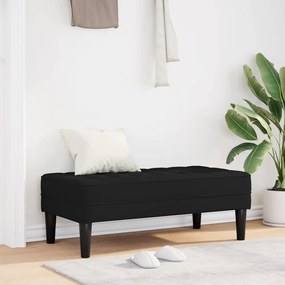 vidaXL Παγκάκι Μαύρο 113x57x39 εκ Υφάσματος