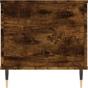 vidaXL Τραπεζάκι Σαλονιού Καπνιστή Δρυς 90x44,5x45 εκ. Επεξ. Ξύλο
