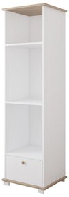 Βιβλιοθήκη  Classic  με 1 Συρτάρι  White + Oak  48x46x183cm  BC90021  BabyCute