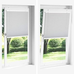 Πλισέ περσίδα ανοιχτό γκρι 85x150 cm Πλάτος υφάσματος 84,4 cm 4015344