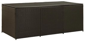 vidaXL Κουτί Αποθήκευσης Κήπου Καφέ 180x90x70 εκ. από Συνθετικό Ρατάν