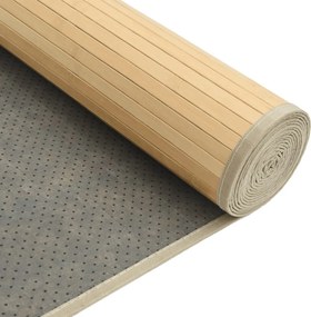 vidaXL Χαλί Ορθογώνιο Ανοιχτό Φυσικό 80 x 1000 εκ. Μπαμπού