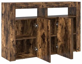 vidaXL Πλαϊνό γραφείο Καπνιστή δρυς 116 x 30 x 75 εκ.