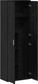 vidaXL Highboard 60 x 35 x 180 εκατοστά Επεξεργασμένο Ξύλο Μαύρη δρυς