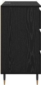 Πλαϊνό γραφείο Μαύρη Οξυά 60 x 35 x 70 cm Επεξεργασμένο ξύλο