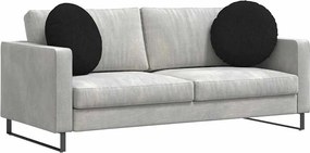vidaXL Μαξιλάρια καθισμάτων 2 pcs Μαύρο Ø50 x 19 εκ ύφασμα