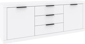 Μπουφές Doha pakoworld σε λευκή απόχρωση 210x45x80.5εκ