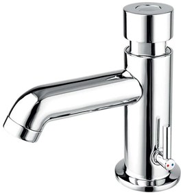 Μπαταρία Νιπτήρος Πατητή Χρονοροής Z201R Chrome Ferro Brass
