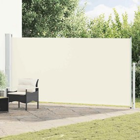 vidaXL Σκίαστρο Πλαϊνό Συρόμενο Βεράντας Κρεμ 180 x 500 εκ.