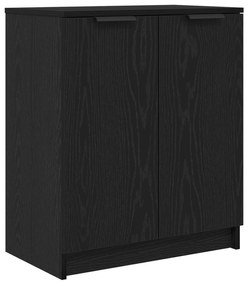 vidaXL Ντουλάπα Παπουτσιών Μαύρο Δρυς 59x35x70 εκ Επεξεργασμένο Ξύλο