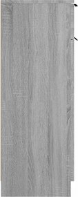 vidaXL Ντουλάπι Μπάνιου Γκρι Sonoma 32x34x90 εκ. Επεξεργασμένο Ξύλο