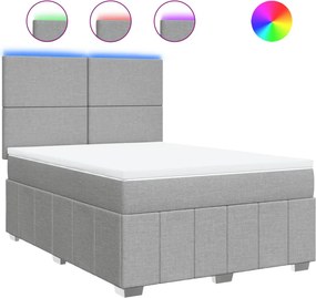 vidaXL Κρεβάτι Boxspring με Στρώμα Αν. Πράσινο 160x200εκ Υφασμάτινο