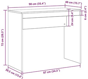 ΓΡΑΦΕΙΟ ΠΑΛΙΟ ΞΥΛΟ 90 X 40 X 72 ΕΚ. ΑΠΟ ΕΠΕΞΕΡΓΑΣΜΕΝΟ ΞΥΛΟ 855832