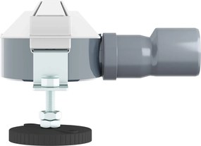 vidaXL 360° Νεροχύτης ντους με λεπτό μοντέλο Ασημί 70 cm