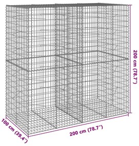 ΣΥΡΜΑΤΟΚΙΒΩΤΙΟ ΜΕ ΚΑΛΥΜΜΑ 200X100X200ΕΚ ΑΠΟ ΓΑΛΒΑΝΙΣΜΕΝΟ ΧΑΛΥΒΑ 3295227