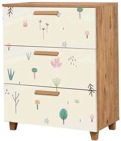 Συρταριέρα Leva Gravis Jungle 869VEL3481 80x43x95cm Multi