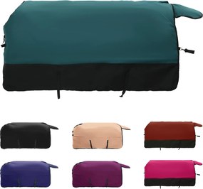 vidaXL Σαμάρι Ίππου Σκούρο πράσινο και μαύρο 135 cm Πολυεστέρας