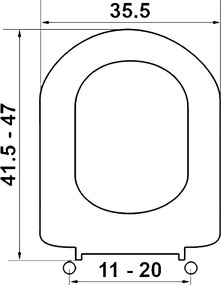 Elvit D-Shape Duroplast - Κάλυμμα Λεκάνης - Από Πάνω