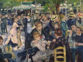 Pierre Auguste Renoir - Εκτύπωση έργου τέχνης Ball at the Moulin de la Galette, 1876, (40 x 30 cm)