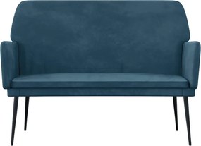 vidaXL Πάγκος Μπλε 108x79x79 εκ. Βελούδινος