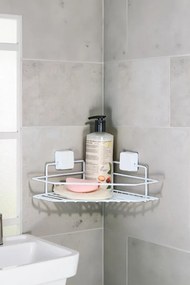 Stewehome ράφι μπάνιου οργανωτής από μέταλλο με αυτοκόλλητη βάση