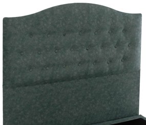ΚΡΕΒΑΤΙ MALENA ΑΠΟ ΠΡΑΣΙΝΟ ΥΦΑΣΜΑ τύπου NUBUCK, HM647.27 ΓΙΑ ΣΤΡΩΜΑ 120x200 εκ.