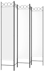 vidaXL Διαχωριστικό Δωματίου με 5 Πάνελ Λευκό 200x200 εκ. από Ύφασμα