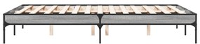 vidaXL Πλαίσιο Κρεβατιού Γκρι Sonoma 120x200 εκ. Επεξ. Ξύλο &amp; Μέταλλο