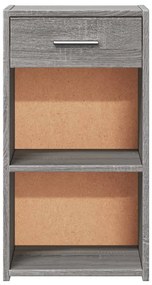 vidaXL Κομοδίνο Γκρι Sonoma 35x34x65 εκ. από Επεξεργασμένο Ξύλο