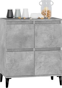 vidaXL Ντουλάπι Γκρι Σκυροδέματος 60x35x70 εκ. Επεξεργασμένο Ξύλο