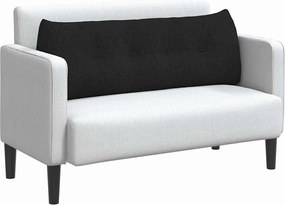 vidaXL Μαξιλάρι Πλάτης Μαύρο 140 x 24 x 50 εκ ύφασμα