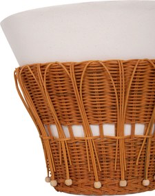 ΣΕΤ 2ΤΜΧ ΒΟΗΘΗΤΙΚΑ ΤΡΑΠΕΖΙΑ PERRAL HM21138.02 FIBER CEMENT ΛΕΥΚΟ-ΦΥΣΙΚΟ RATTAN