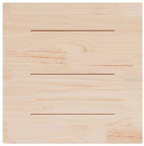 vidaXL Επιφάνεια Τραπεζιού Τετράγωνη Λευκή 70x70x2,5 εκ. Μασίφ Πεύκο