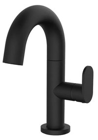 Armando Vicario Slim Black Matt Μπαταρία Νιπτήρος με Βαλβίδα clic-clac 500010-400