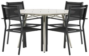 Σετ Τραπέζι και καρέκλες Dallas 3738, Μέταλλο, Ύφασμα, Μέταλλο | Epipla1.gr