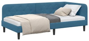 vidaXL Κρεβάτι Γωνίας Μπλε 100 x 200 cm Βελούδο