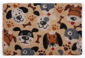 Πατάκι Εισόδου Ruco Print 791 Dogs 40X60cm Beige-Multi Sdim 40Χ60