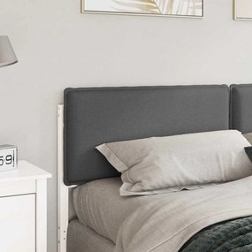 vidaXL Ταπετσαρισμένο κεφαλάρι Λευκό και Ανοιχτό Γκρι 180 cm