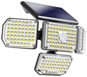 Ηλιακός Προβολέας LED 8W 3000K-6500K IP65 Με Αισθητήρα PIR Τηλεχειριστήριο Μαύρος 6625 Spotlight 6625 Μαύρο