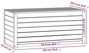 ΜΠΑΟΥΛΟ ΚΗΠΟΥ 101 X 50,5 X 46,5 ΕΚ. ΑΠΟ ΜΑΣΙΦ ΞΥΛΟ ΠΕΥΚΟΥ 823948