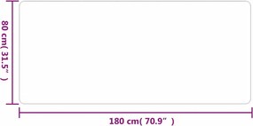 vidaXL Χαλί Διάδρομος Ανθρακί 80 x 180 εκ.