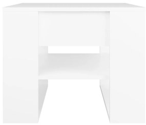 Τραπεζάκι Σαλονιού Λευκό 55,5 x 55 x 45 εκ. από Επεξεργ. Ξύλο - Λευκό